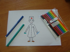 Как нарисовать доктора Айболита - урок рисования для детей от 4 лет, гуашь, рисуем дома поэтапно
